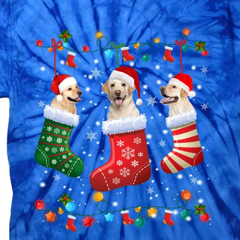 Labrador Retriever Christmas Socks Funny Xmas Dog Lover Cool Gift Tie-Dye T-Shirt