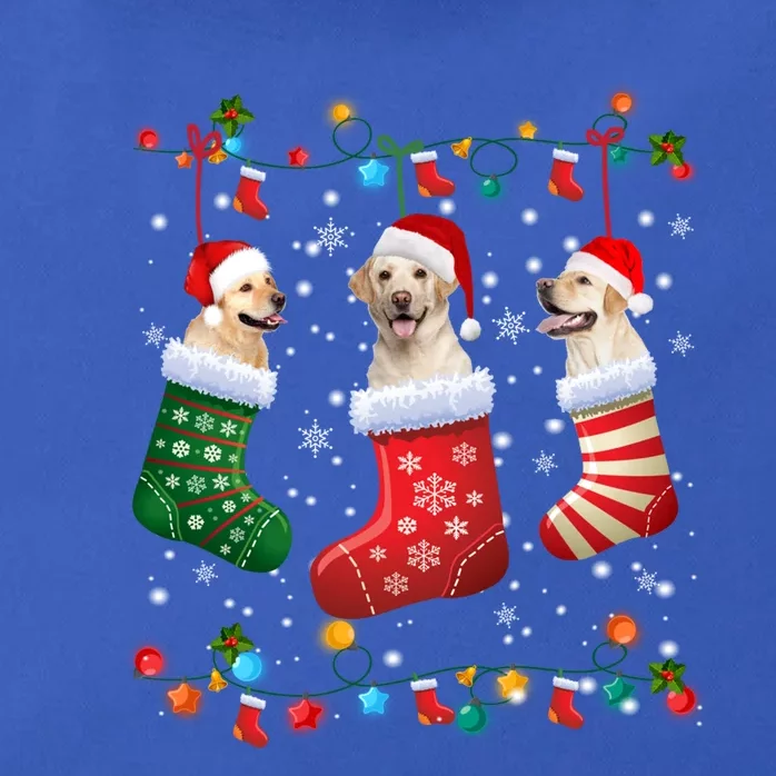 Labrador Retriever Christmas Socks Funny Xmas Dog Lover Cool Gift Zip Tote Bag