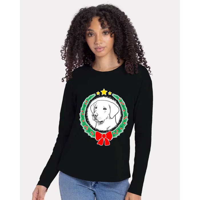 Labrador Retriever Christmas Xmas Dog Great Gift Womens Cotton Relaxed Long Sleeve T-Shirt