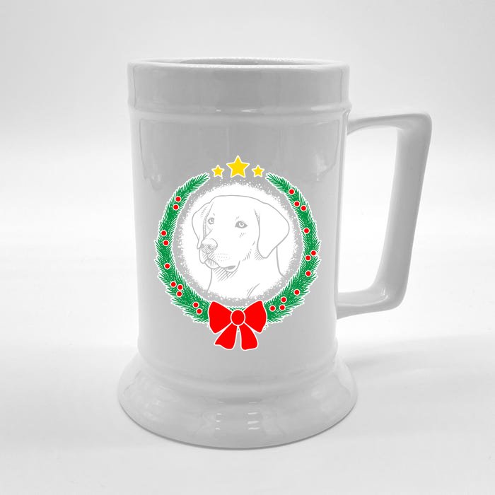 Labrador Retriever Christmas Xmas Dog Great Gift Front & Back Beer Stein