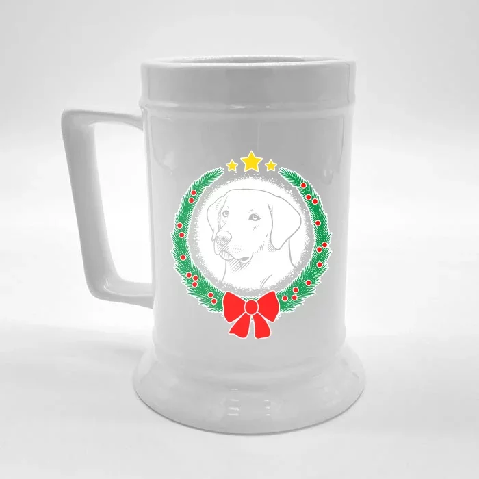 Labrador Retriever Christmas Xmas Dog Great Gift Front & Back Beer Stein