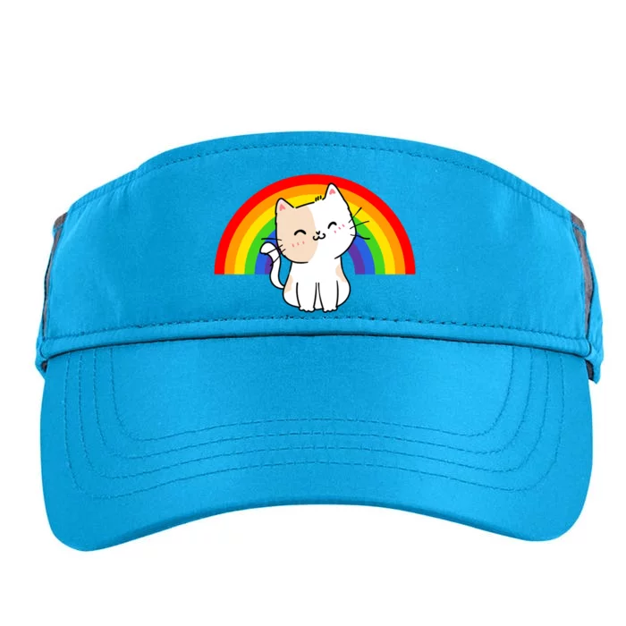 Lgbt Rainbow Cat Lgbt Pride Meaningful Gift Adult Drive Performance Visor