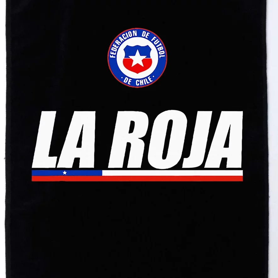 La Roja Chilean Futbol Camiseta Republic Of Chile Soccer Fan Platinum Collection Golf Towel