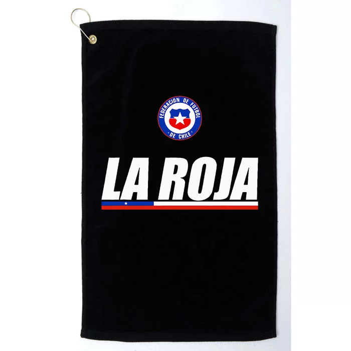 La Roja Chilean Futbol Camiseta Republic Of Chile Soccer Fan Platinum Collection Golf Towel