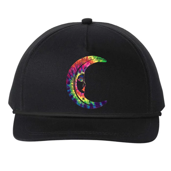 Lgbtq Rainbow Crescent Moon Pride Month Snapback Five-Panel Rope Hat