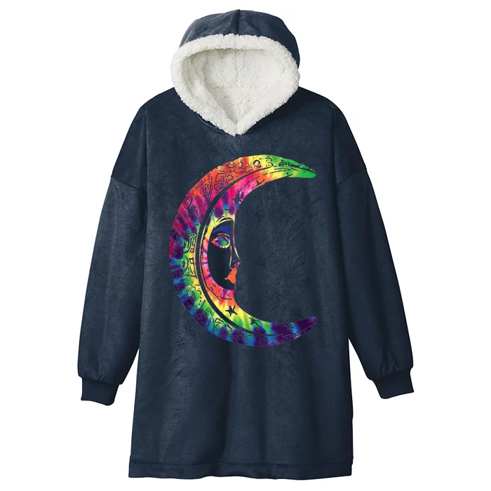 Lgbtq Rainbow Crescent Moon Pride Month Hooded Wearable Blanket