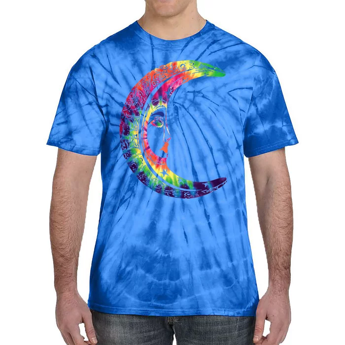 Lgbtq Rainbow Crescent Moon Pride Month Tie-Dye T-Shirt