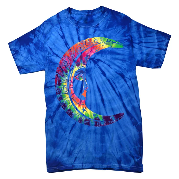 Lgbtq Rainbow Crescent Moon Pride Month Tie-Dye T-Shirt