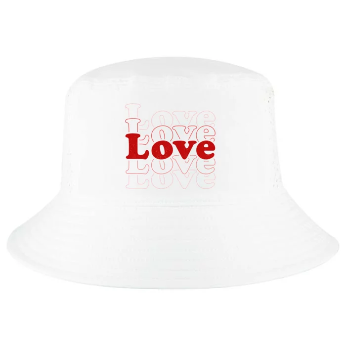 Love Retro Cute Gift Cool Comfort Performance Bucket Hat