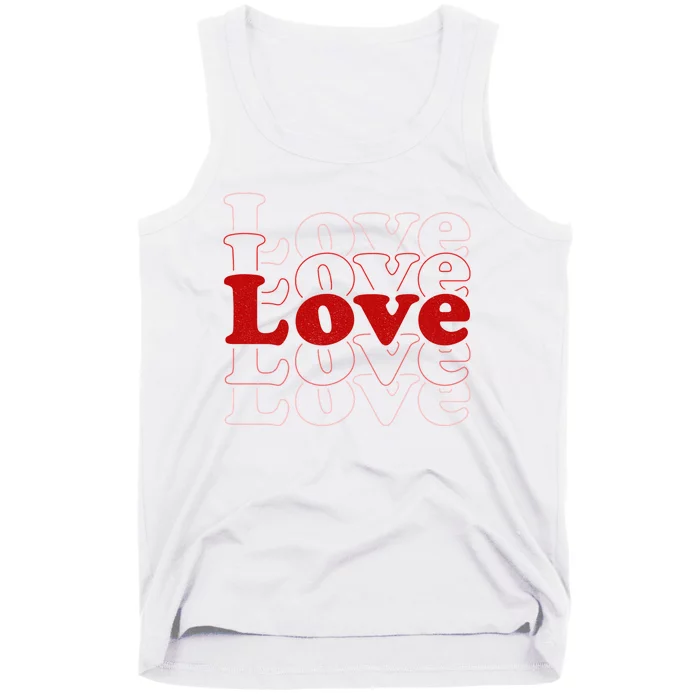 Love Retro Cute Gift Tank Top