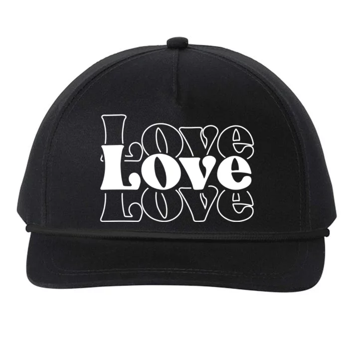 Love Retro Cute Gift Snapback Five-Panel Rope Hat