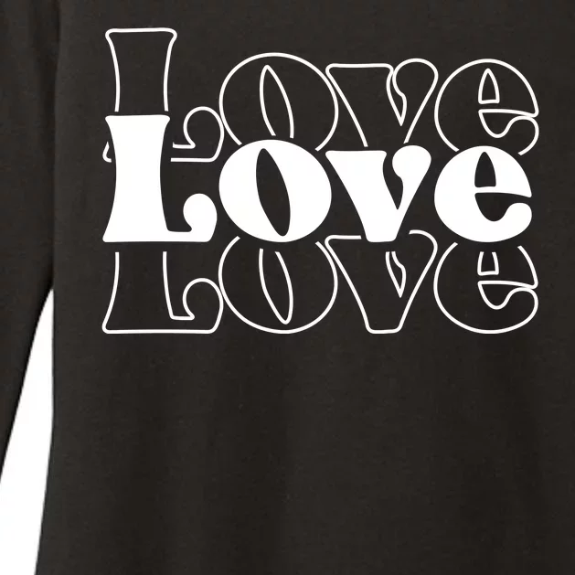 Love Retro Cute Gift Womens CVC Long Sleeve Shirt