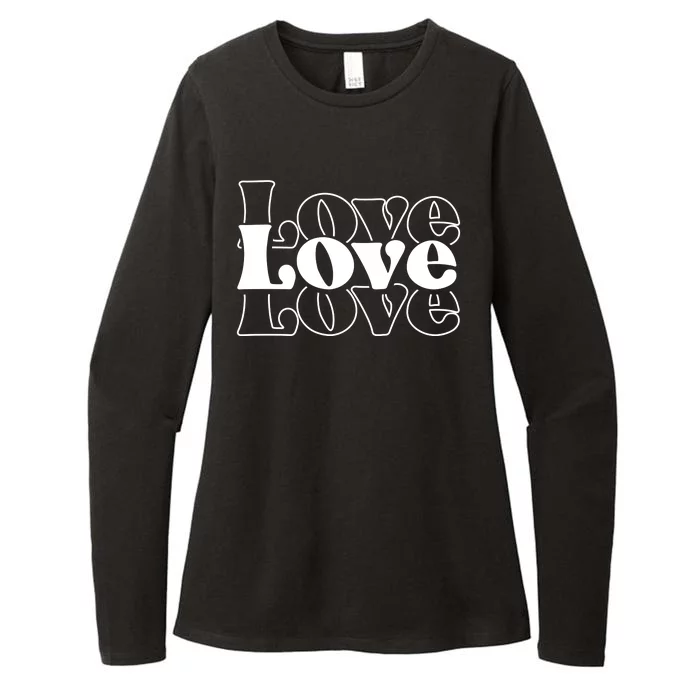 Love Retro Cute Gift Womens CVC Long Sleeve Shirt