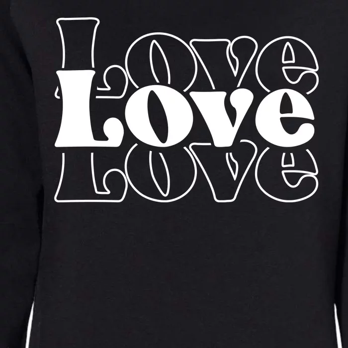 Love Retro Cute Gift Womens California Wash Sweatshirt