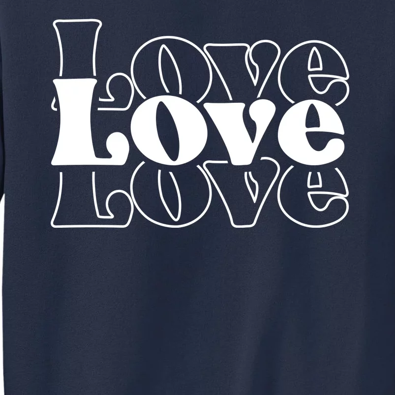 Love Retro Cute Gift Sweatshirt