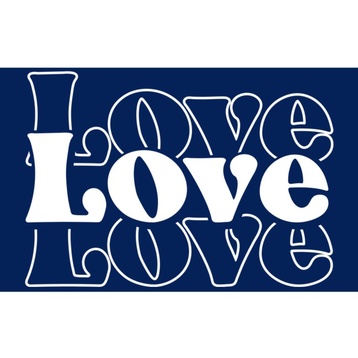 Love Retro Cute Gift Bumper Sticker