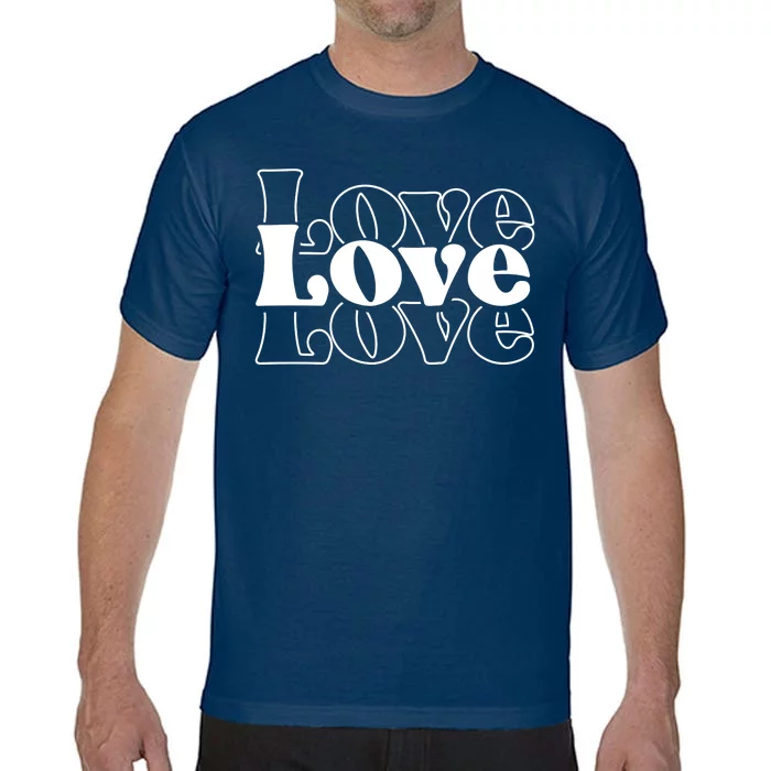 Love Retro Cute Gift Comfort Colors T-Shirt