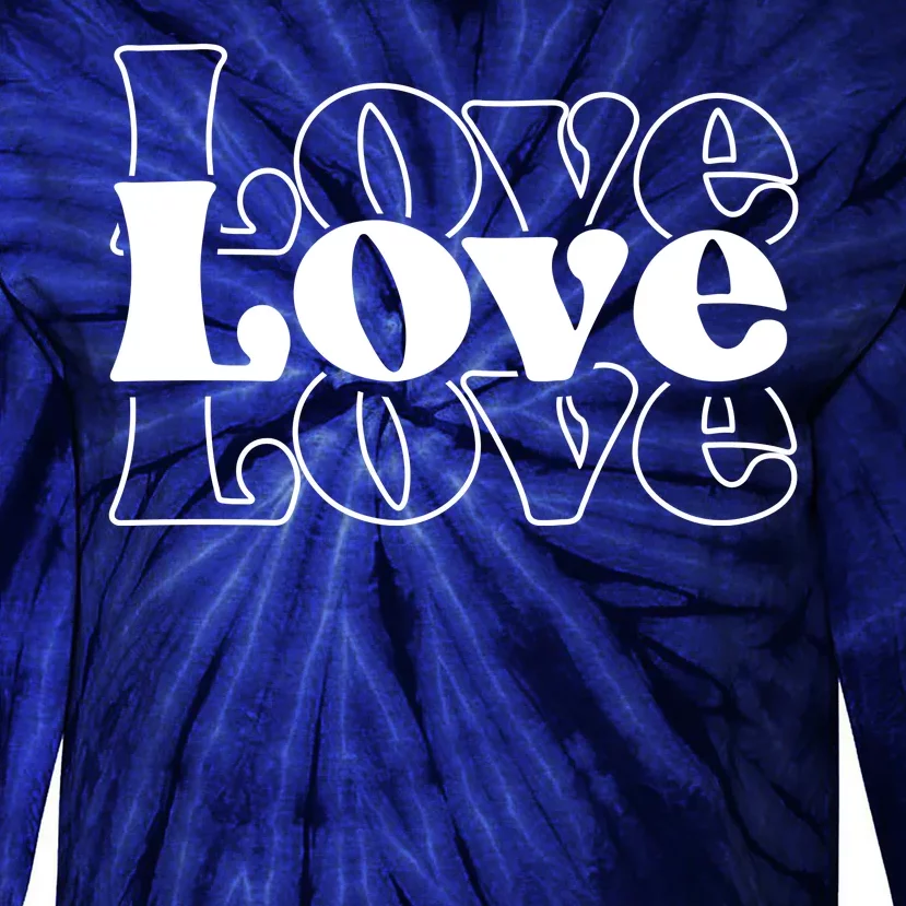 Love Retro Cute Gift Tie-Dye Long Sleeve Shirt