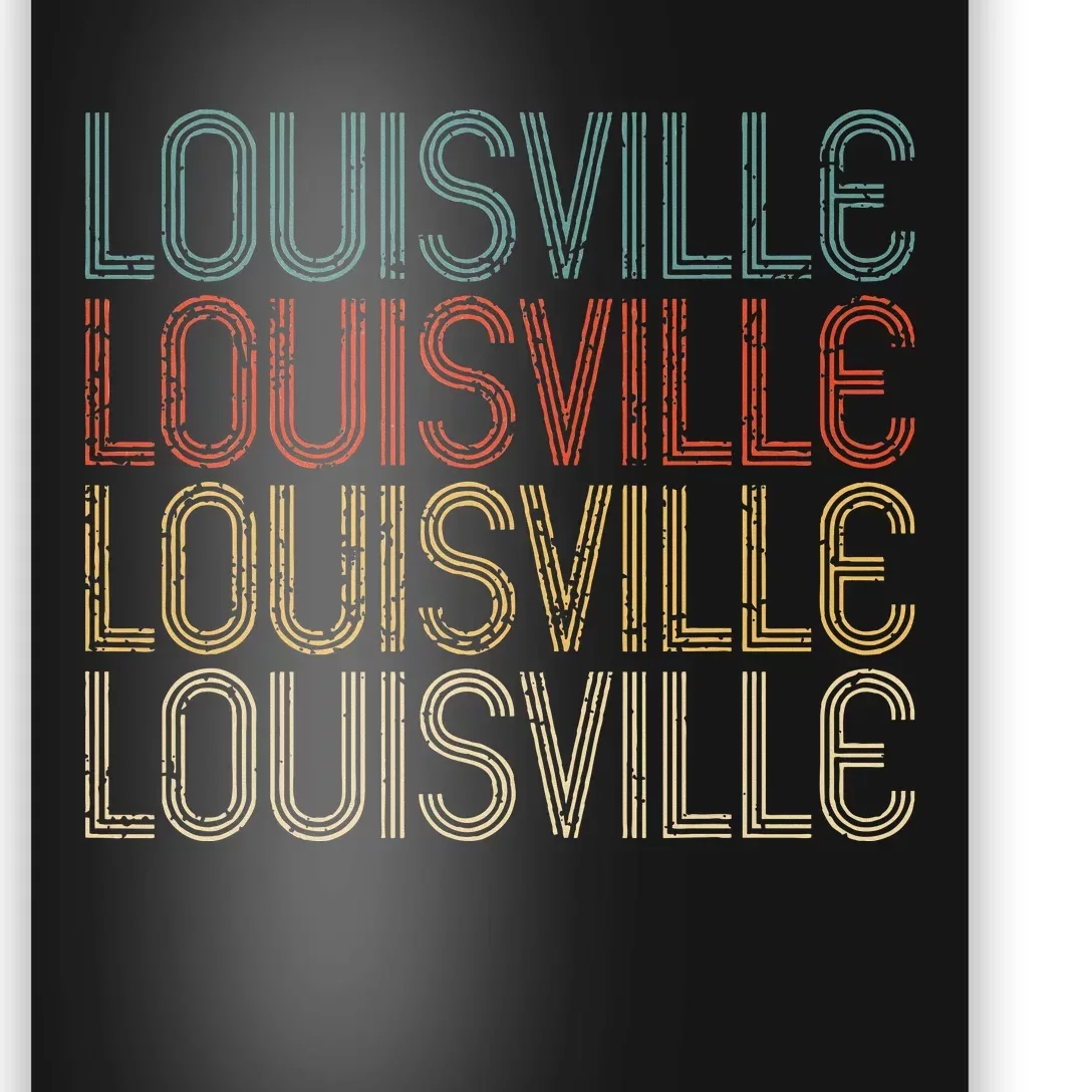 Louisville  Retro City Gift Poster