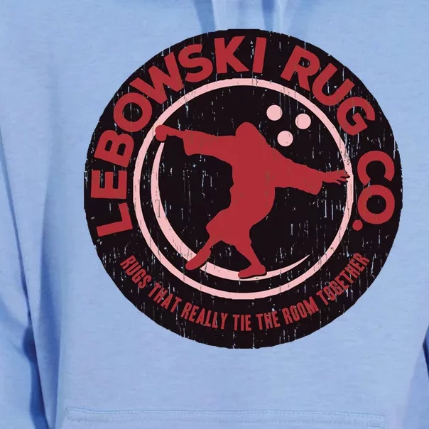 Lebowski Rug Co Bowling Funny Vintage Classic Movie Unisex Surf Hoodie