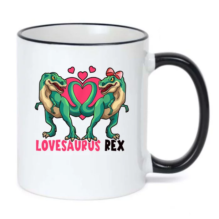 Lovesaurus Rex Cute Gift Black Color Changing Mug