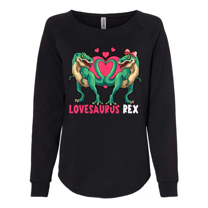 Lovesaurus Rex Cute Gift Womens California Wash Sweatshirt