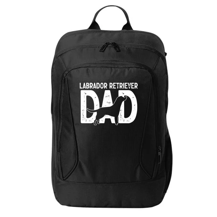 Labrador Retriever Dog Lab Dad Puppy Lover Father Cool Gift City Backpack