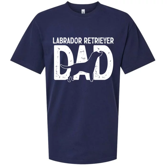 Labrador Retriever Dog Lab Dad Puppy Lover Father Cool Gift Sueded Cloud Jersey T-Shirt