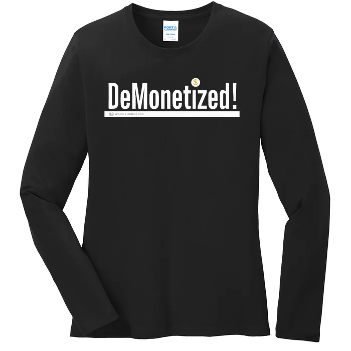 Luke Rudkowski Demonetized Ladies Long Sleeve Shirt