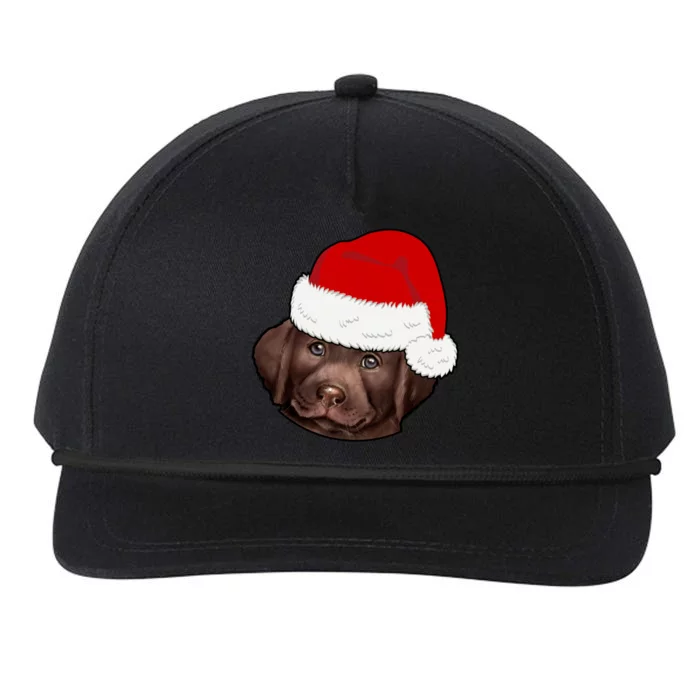 Labrador Retriever Dog Lover Funny Cute Hat Christmas Santa Great Gift Snapback Five-Panel Rope Hat