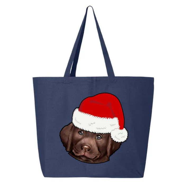 Labrador Retriever Dog Lover Funny Cute Hat Christmas Santa Great Gift 25L Jumbo Tote