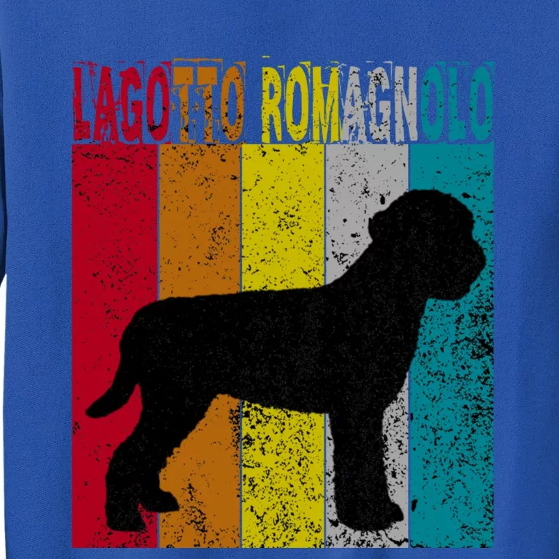 Lagotto Romagnolo Dog Vintage Retro Style Gif Cool Gift Tall Sweatshirt