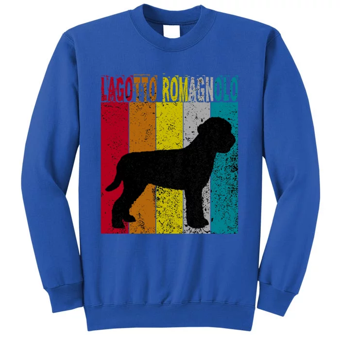 Lagotto Romagnolo Dog Vintage Retro Style Gif Cool Gift Tall Sweatshirt