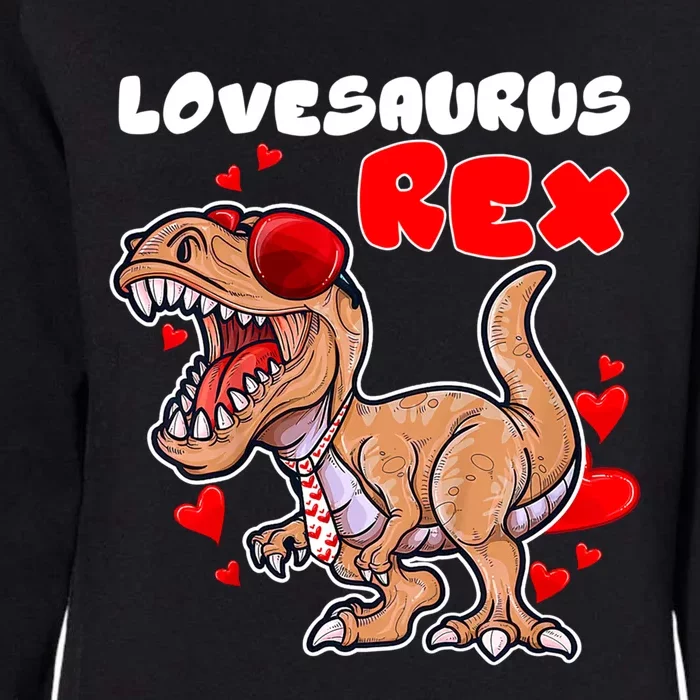 Lovesaurus Rex Dab Heart Dino Valentines Day Gift Womens California Wash Sweatshirt