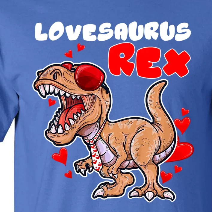 Lovesaurus Rex Dab Heart Dino Valentines Day Gift Tall T-Shirt