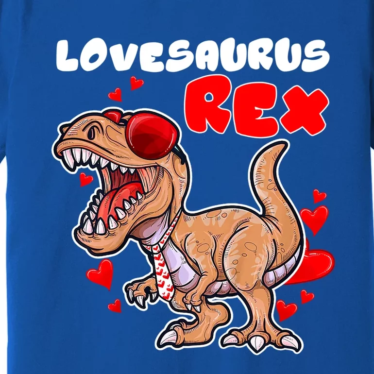 Lovesaurus Rex Dab Heart Dino Valentines Day Gift Premium T-Shirt