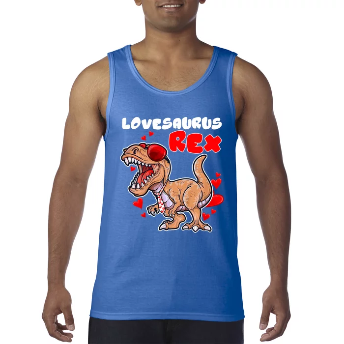 Lovesaurus Rex Dab Heart Dino Valentines Day Gift Tank Top