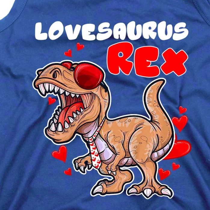 Lovesaurus Rex Dab Heart Dino Valentines Day Gift Tank Top