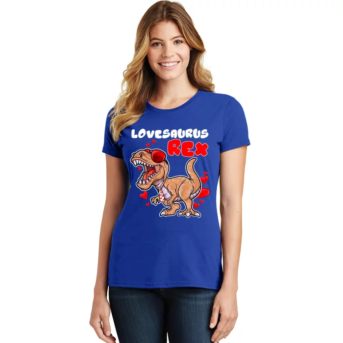 Lovesaurus Rex Dab Heart Dino Valentines Day Gift Women's T-Shirt