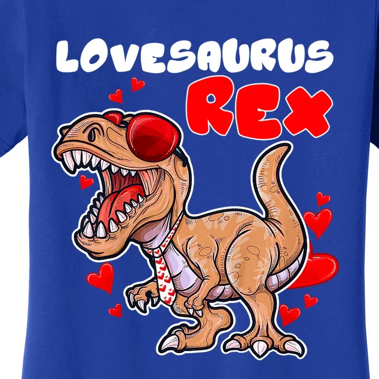 Lovesaurus Rex Dab Heart Dino Valentines Day Gift Women's T-Shirt