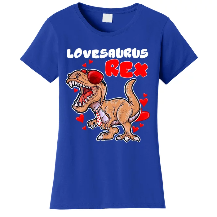 Lovesaurus Rex Dab Heart Dino Valentines Day Gift Women's T-Shirt