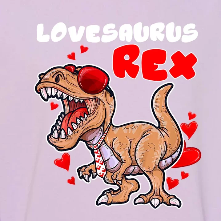 Lovesaurus Rex Dab Heart Dino Valentines Day Gift Garment-Dyed Sweatshirt