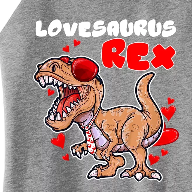 Lovesaurus Rex Dab Heart Dino Valentines Day Gift Women’s Perfect Tri Rocker Tank