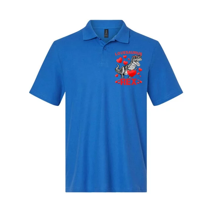 Lovesaurus Rex Dino Dinosaur Valentines Day Funny Gift Softstyle Adult Sport Polo