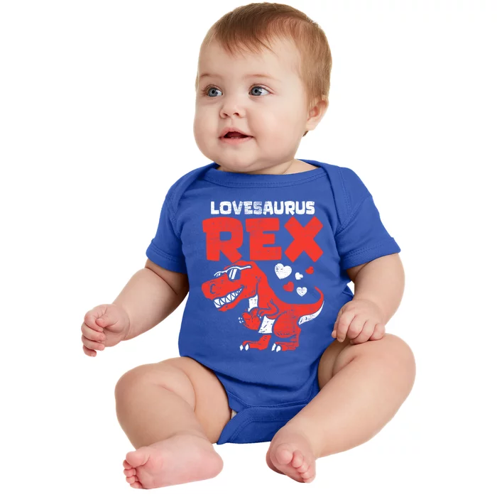 Lovesaurus Rex Dinosaur Dino Cute Valentines Day Meaningful Gift Baby Bodysuit