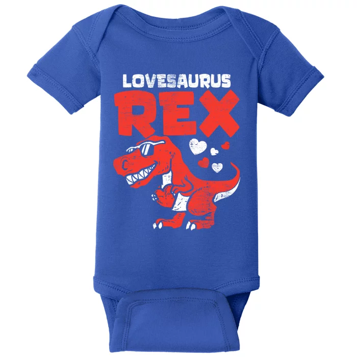 Lovesaurus Rex Dinosaur Dino Cute Valentines Day Meaningful Gift Baby Bodysuit