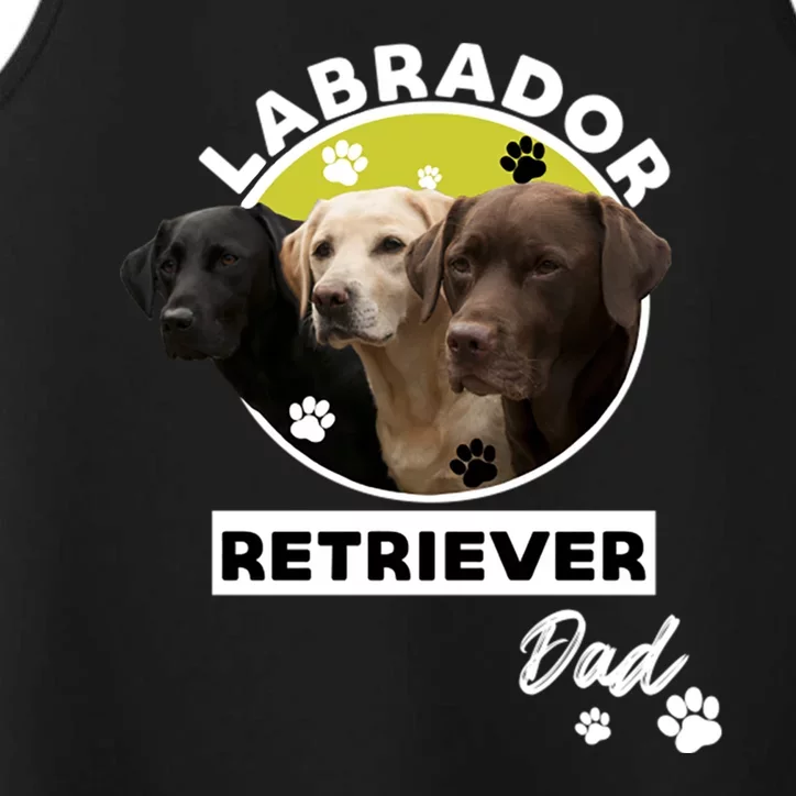 Labrador Retriever Dog Dad Performance Tank