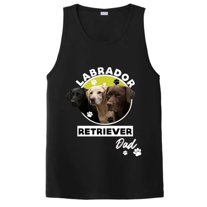 Labrador Retriever Dog Dad Performance Tank