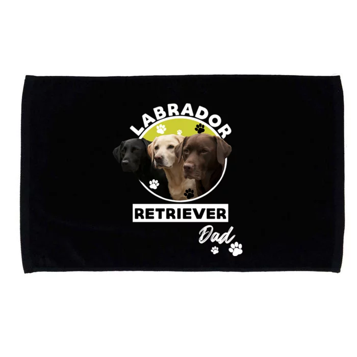 Labrador Retriever Dog Dad Microfiber Hand Towel