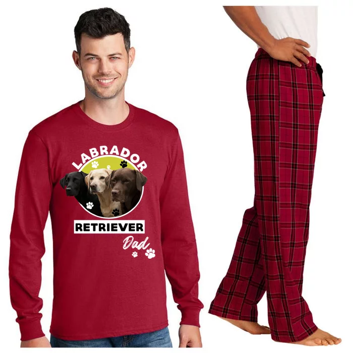 Labrador Retriever Dog Dad Long Sleeve Pajama Set